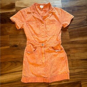 Orange jumpsuit dress